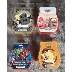 Scentsy Disney Wax Bar Lot Of 4 New